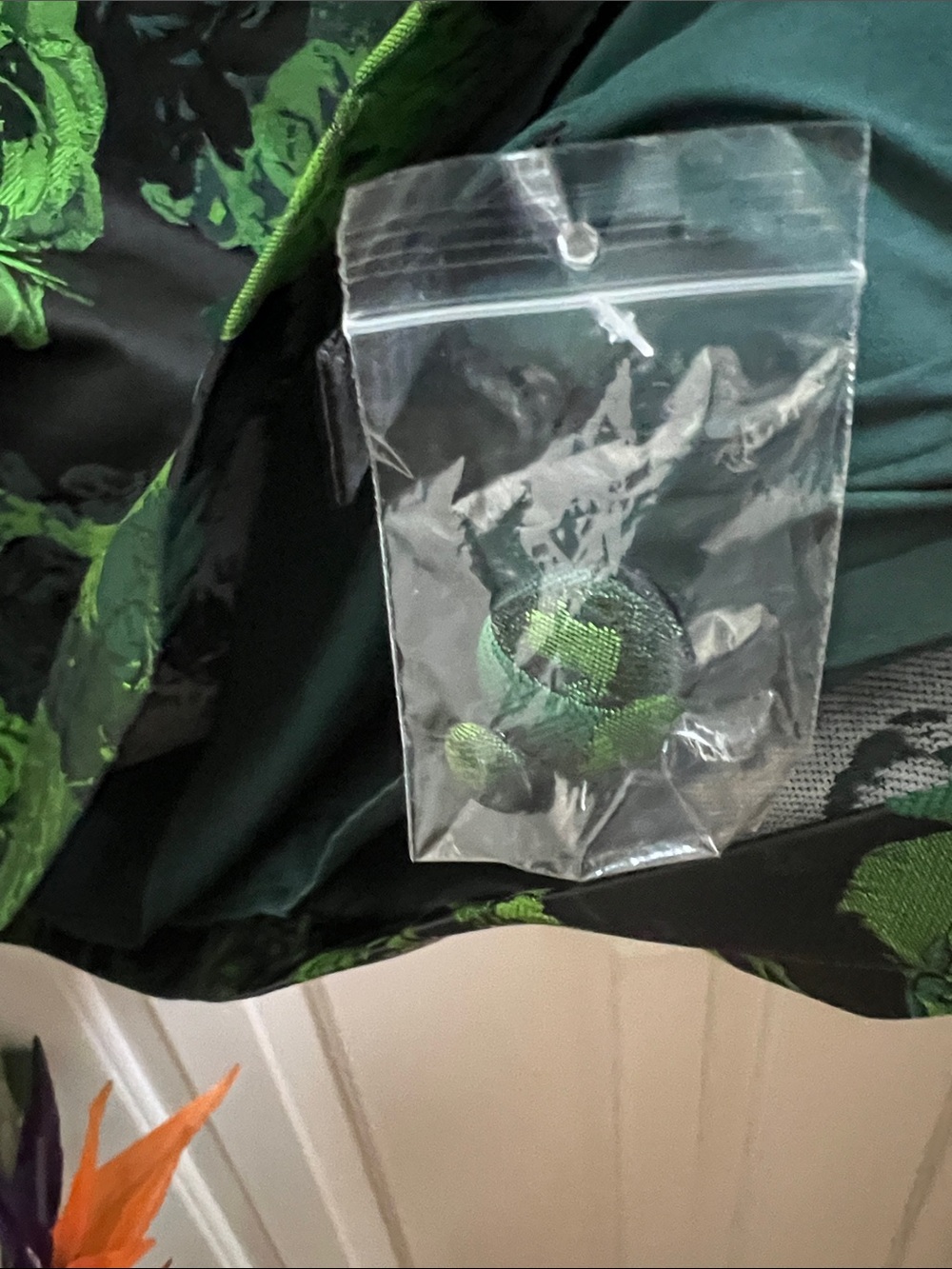 Pomander Place Green Jacquard Samantha Dress - new without tags small - Picture 4 of 10